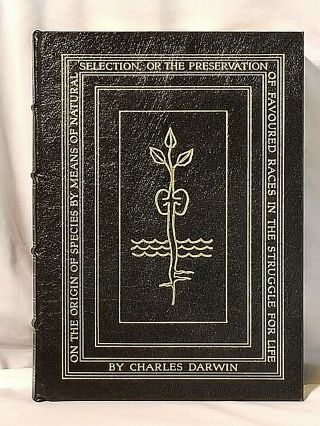 Easton Press On The Origin Of Species Charles Darwin Leather Never Read - C6