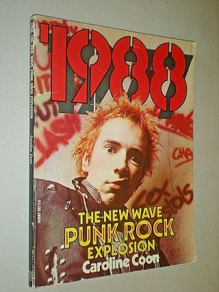 1988 The Wave Punk Rock Explosion.  Caroline Coon.  1977 1st Edition.  Pb