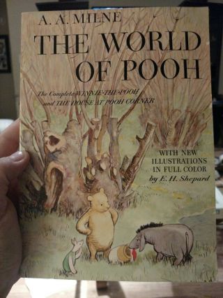 Vintage Book The World Of Pooh A.  A.  Milne Illustrations By E.  H.  Shepard 1957