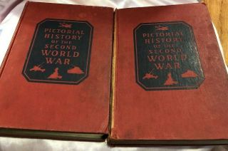 Pictorial History Of The Second World War - - Volume 1 & 2 - - Wise & Co.  - - 1944