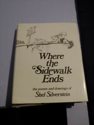 1st Edition Where The Sidewalk Ends By Shel Silverstein - 1974