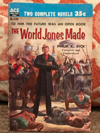 Philip Dick 1956 1st " World Jones Made " Ace D - 150 Double " Agent Unknown "
