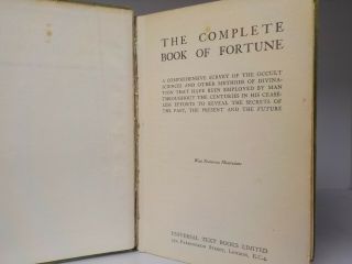 The Complete Book Of Fortune (c.  1930 ' s) ID:771 3