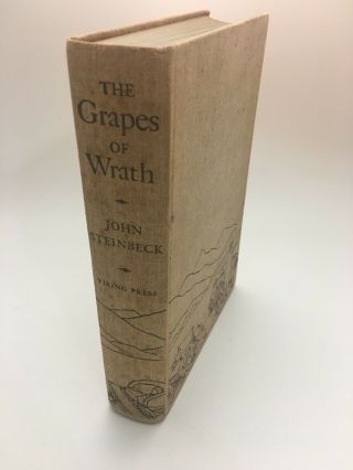 The Grapes Of Wrath By John Steinbeckseventh Printing,  June 1939 Vg,  No Dj
