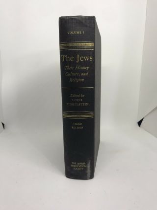 The Jews: Their History,  Culture,  And Religion Third Expanded Ed.  Volume 1