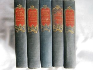 5 Volumes Memoirs Of The Courts Of Europe Marie Antoinette,  Madame Du Barry 1910