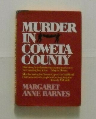 Murder In Coweta County By Margaret Anne Barnes Signed