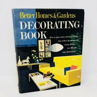Vintage 1950’s 1960s Better Homes And Gardens Decorating Book Mid Century Modern