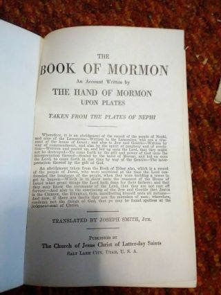 1920 The Book Of Mormon By Heber Grant By Church Jesus Christ Latter Day Saints 3