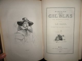 1835 History & Adventures Of Gil Blas Of Santillane By Lesage Fine Binding @