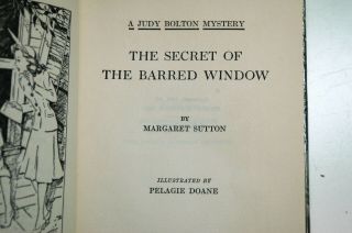 A Judy Bolton Mystery The Secret of the Barred Window 1943 FOR CHARITY 5