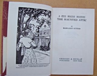 A Judy Bolton Mystery THE HAUNTED ATTIC (circa 1951) by Margaret Sutton 4