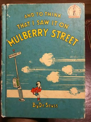 Vintage And To Think I Saw It On Mulberry Street 1937 (hc) 1st Book Club Edition
