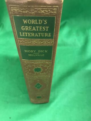 Moby Dick By Herman Melville Worlds Greatest Literature Book 1936 Vol 17 Hc