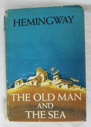 The Old Man And The Sea - - Hemingway - - 1st Edition " W " Book Of The Month Club 1952