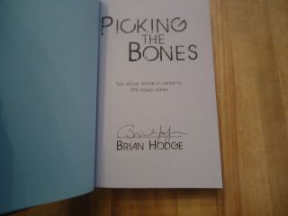 Brian Hodge PickingnThe Bones Cemetery Dance signed limited edition 2