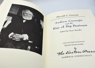 Andrew Carnegie and the Rise of Big Business Easton Press Leather (1988) 6