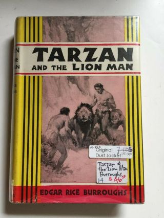 Tarzan And The Lion Man By Edgar Rice Burroughs.  W/ D.  J