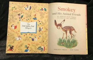3 VINTAGE / SMOKEY THE BEAR / LITTLE GOLDEN BOOKS / 2 First Ed.  | 1 Third Ed. 5