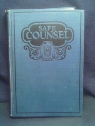 " Safe Counsel Or Practical Eugenics " Jeffries And Nichols,  Hardcover 1928