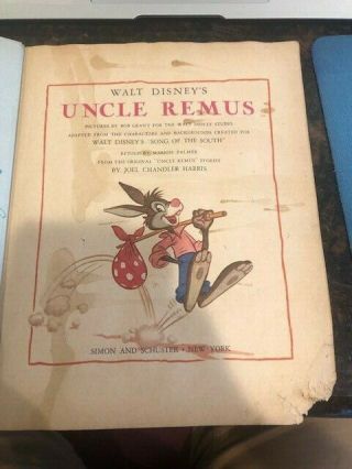 1946 Walt Disney ' s Mickey Mouse Club Books - Uncle Remus D6 - De Tar Baby 2