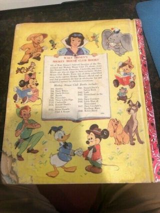1946 Walt Disney ' s Mickey Mouse Club Books - Uncle Remus D6 - De Tar Baby 4