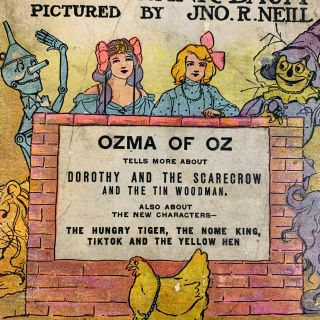 1907 OZMA OF OZ L.  FRANK BAUM JNO.  R.  Neill 7