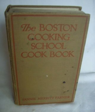 The Boston Cooking School Cook Book By Fannie Merritt Farmer.  1941.  Toronto,