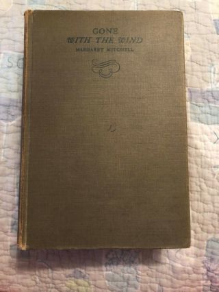Vintage - 1936 Book Gone With The Wind By Margaret Mitchell