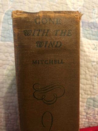 VINTAGE - 1936 BOOK GONE WITH THE WIND BY MARGARET MITCHELL 2