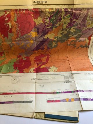 Clarke River Qld 1962 Sheet E/55 - 13 Geological Series Mineral Resource Map 5