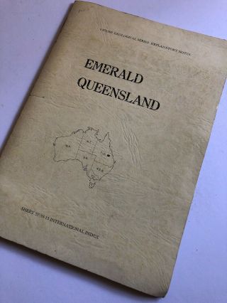Emerald Queensland 1967 Sheet Sf/55 - 15 Geological Series Mineral Resource Map