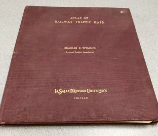 1923 Atlas Of Railway Traffic Maps Charles Wymond