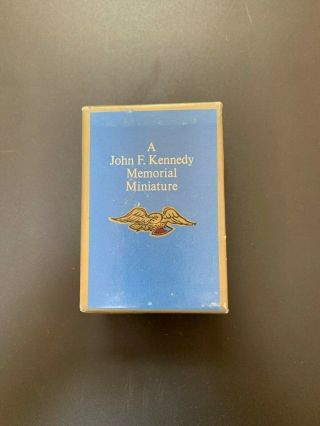 Vintage John F.  Kennedy Memorial Miniature 4 Books Copyright 1966 First Printing