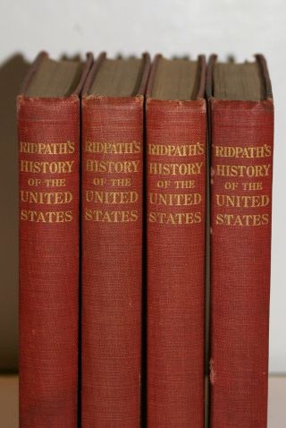 HISTORY OF THE UNITED STATES BY JOHN C RIDPATH ACADEMIC EDITION 1911 5 BY 6 INCH 2