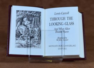 MINIATURE BOOK Lewis Carroll Through the Looking - Glass 5