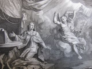 Mortier: Bible Print Annunciation Mary Angel Large Folio - 1700