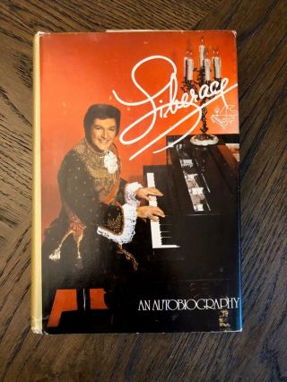 1973 Liberace Signed Autobiography W/ Piano Drawing In Dj With R&r