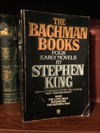 The Bachman Books Stephen King Including Rage Trade Paperback 1985 Black