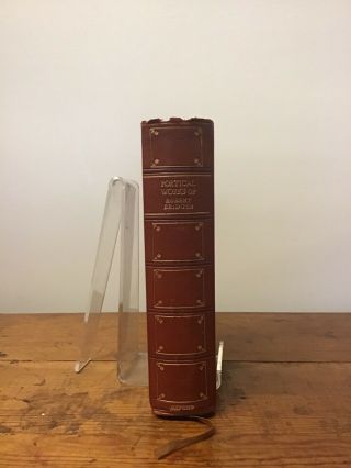 1914 Edition Of The Poetical Of Robert Bridges Full Leather Binding