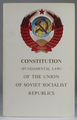 Constitution Of The U.  S.  S.  R.  (9th Convocation,  1977) Published 1984 By Novosti