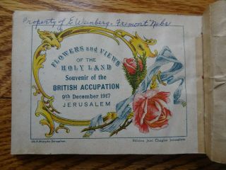 Flowers and Views of the Holy land 1917 British Accupation Souvenir Book 4