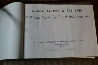 Fascinating Government Book Alaska Natives And The Land 1968 - U.  S.  Federal F.  C.