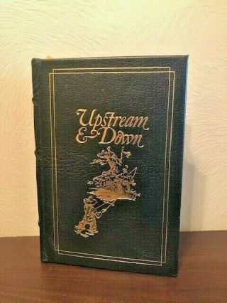 Upstream & Down By Howard L.  Walden - Illustrated Leather - Bound Trout Fishing