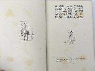 1924 3rd Edition - When We Were Very Young - A A Milne 4