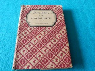 Ring For Jeeves P G Wodehouse Autograph Edition 1963 Hardback,  Dust Jacket