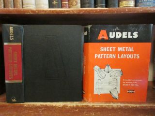 Old Audels Sheet Metal Pattern Layouts Book Roofing Plumbing Construction Tin,