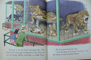 2 Vintage Little Golden Books A DAY AT THE ZOO,  I ' M AN INDIAN TODAY 5