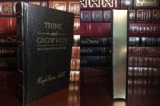 Think And Grow Rich By Napoleon Hill Deluxe Hardcover Leather Bound Hardback