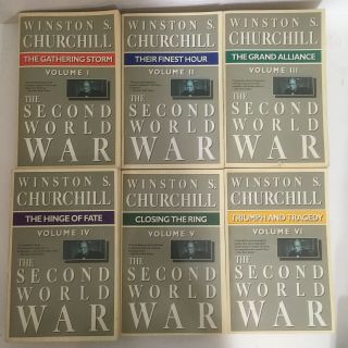 The Second World War By Winston Churchill 6 Volume Softcover Set 1985